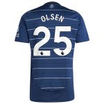 aston villa adidas goalkeeper shirt 2024-25 – long sleeve with olsen 25 printing – 202030975 Collection | Aston Villa Shirts and Official Gear