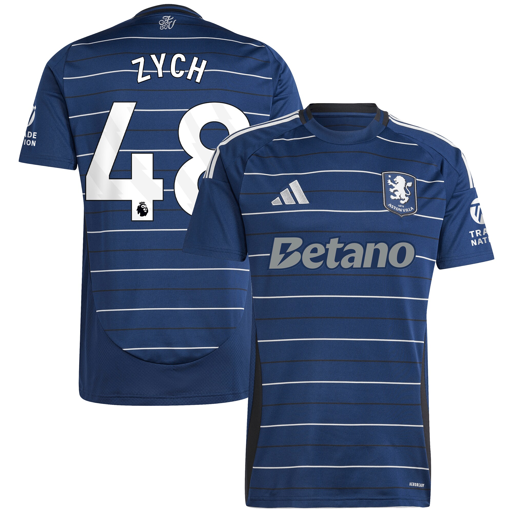 aston villa adidas goalkeeper shirt 2024-25 – long sleeve with zych 48 printing – 202153093 Collection | Aston Villa Shirts and Official Gear