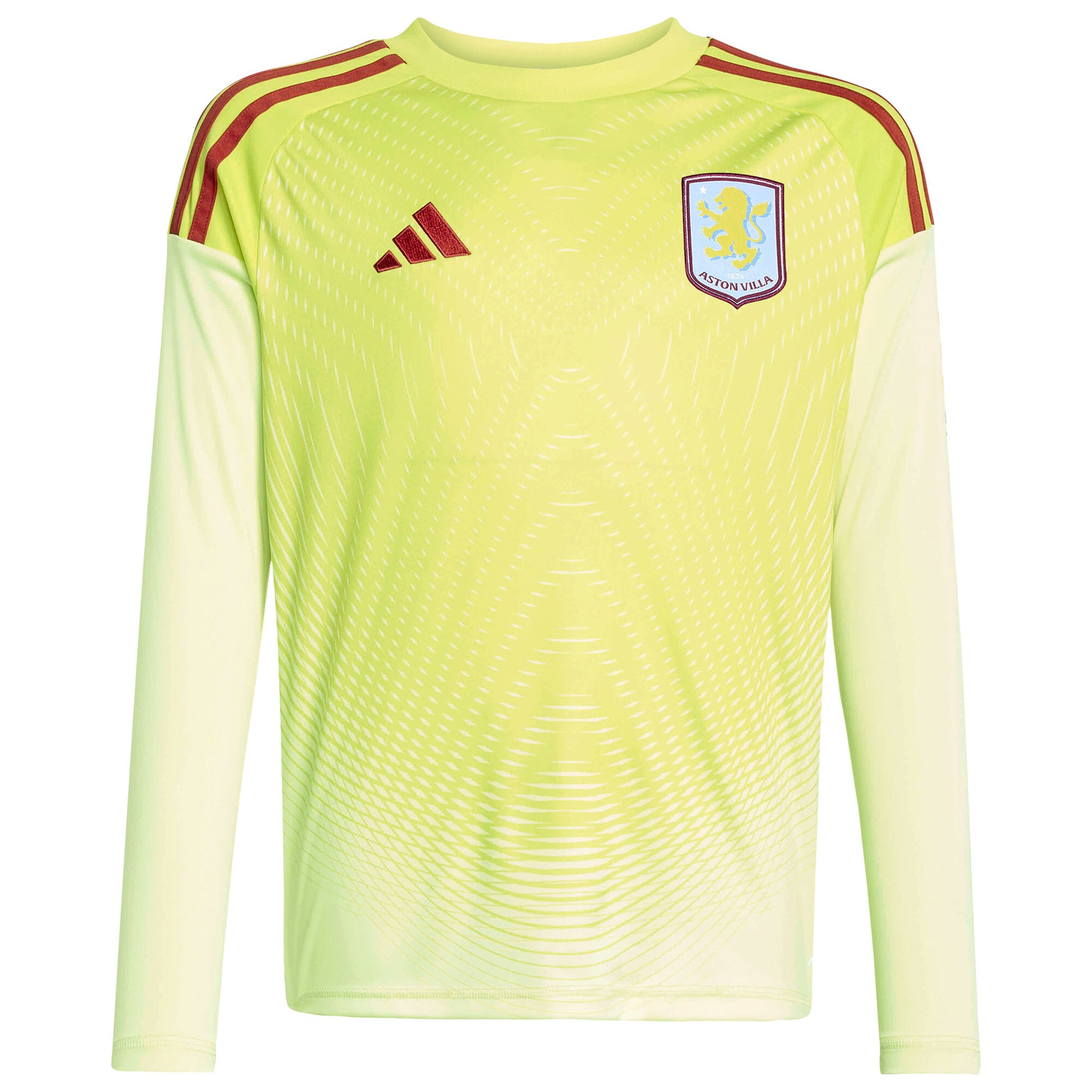 aston villa adidas goalkeeper shirt 2025-26 – long sleeve – kids with custom printing Collection | Aston Villa Shirts and Official Gear
