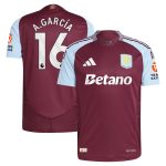 aston villa adidas home authentic shirt 2024-25 with a.garcía 16 printing Collection | Aston Villa Shirts and Official Gear