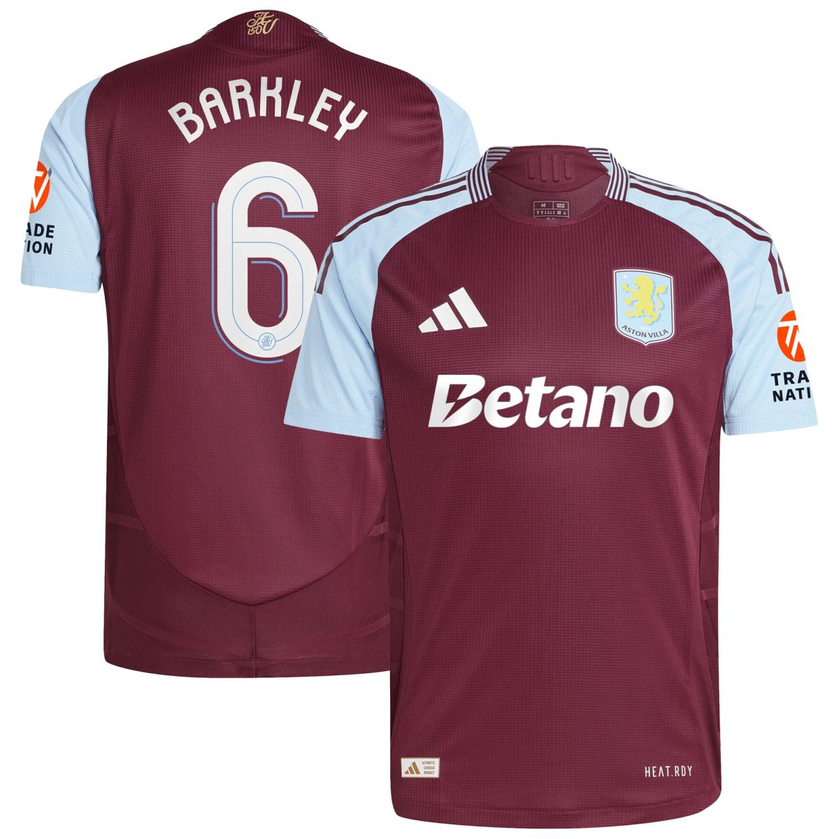 aston villa adidas home authentic shirt 2024-25 with barkley 6 cup printing Collection | Aston Villa Shirts and Official Gear