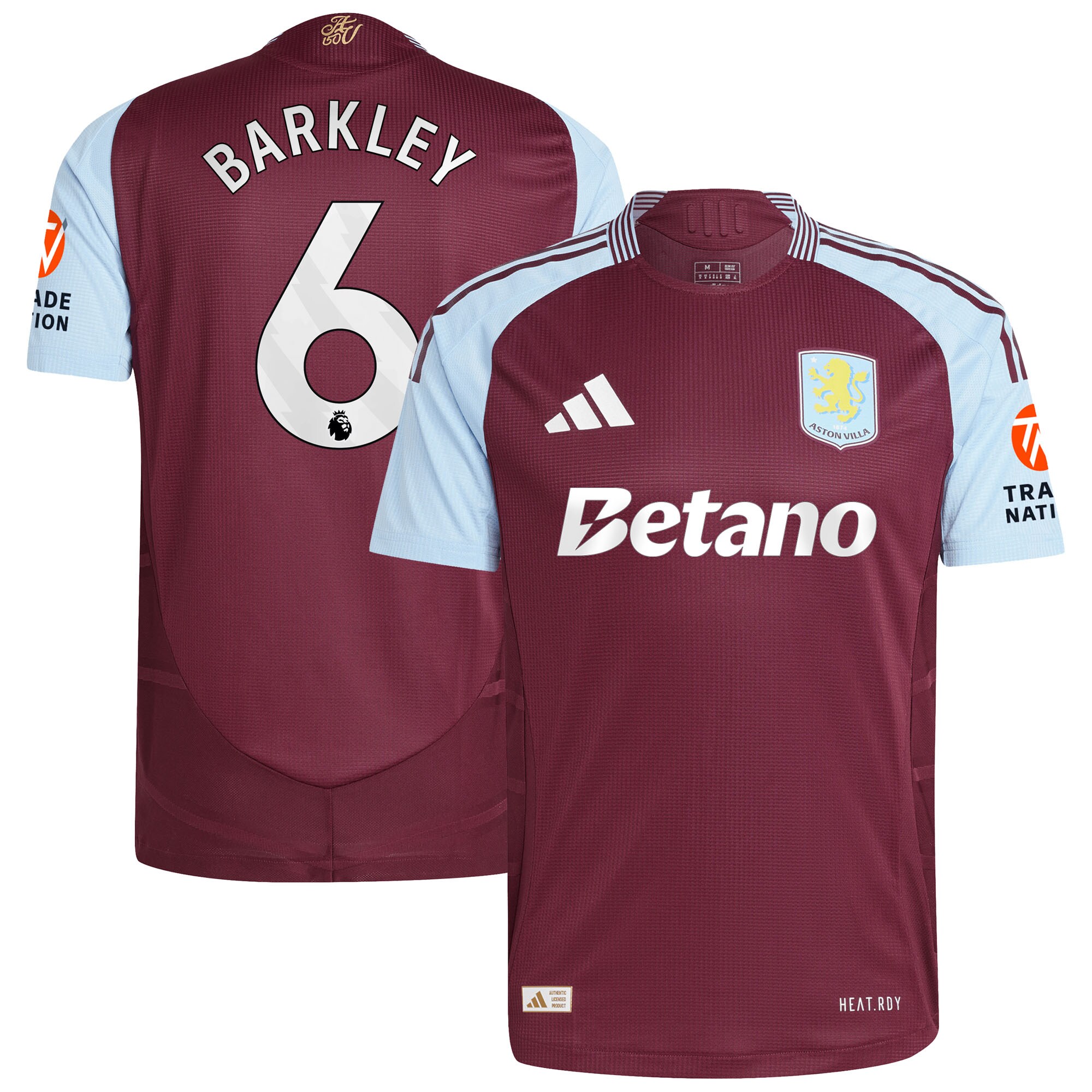 aston villa adidas home authentic shirt 2024-25 with barkley 6 printing Collection | Aston Villa Shirts and Official Gear