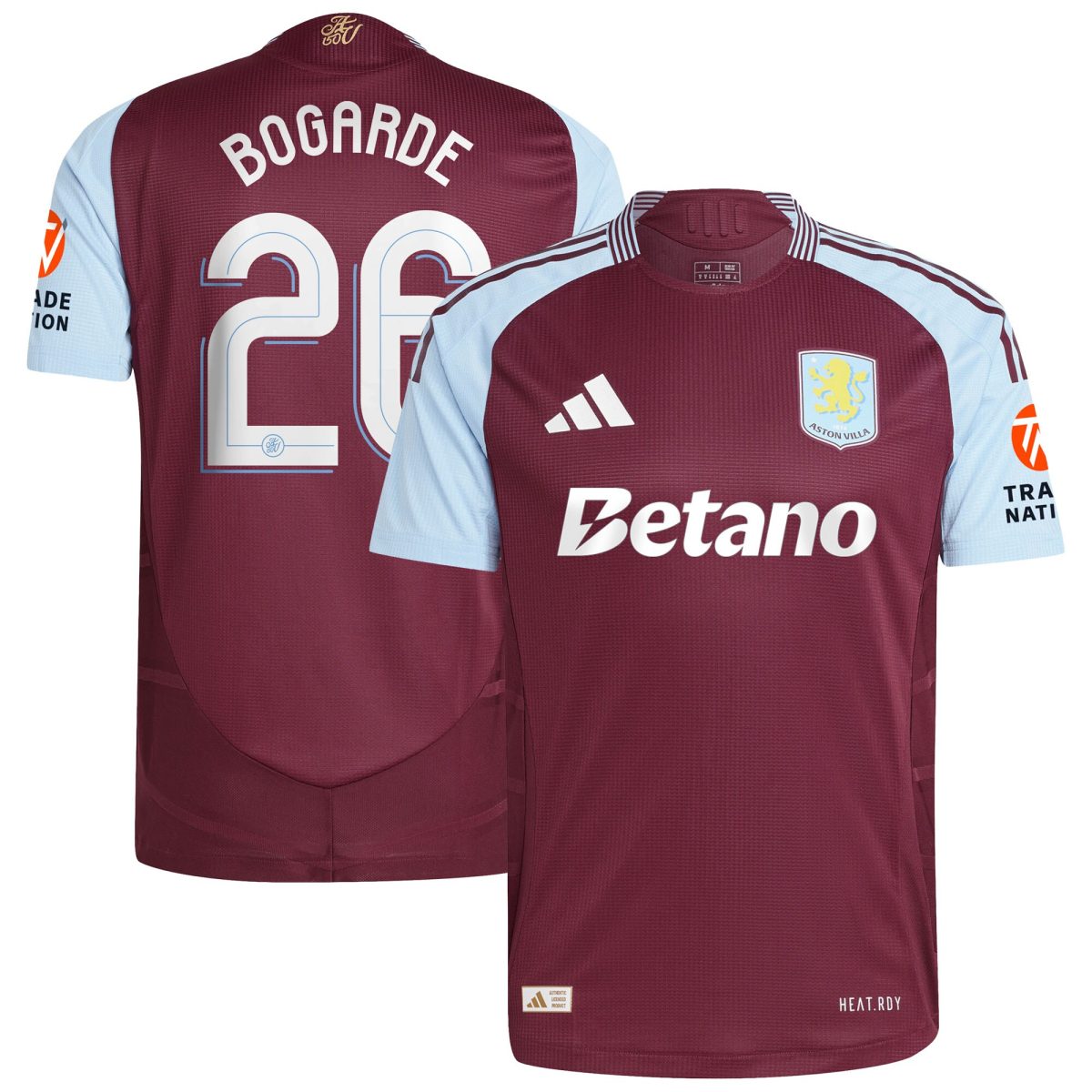 aston villa adidas home authentic shirt 2024-25 with bogarde 26 cup printing Collection | Aston Villa Shirts and Official Gear