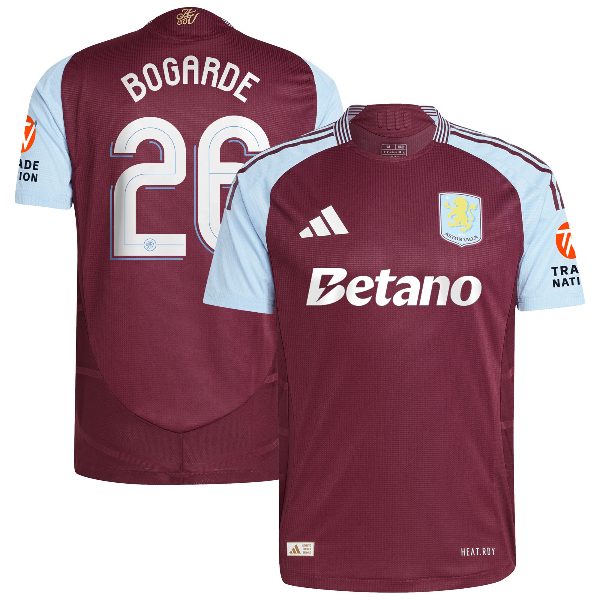 aston villa adidas home authentic shirt 2024-25 with bogarde 26 cup printing Collection | Aston Villa Shirts and Official Gear