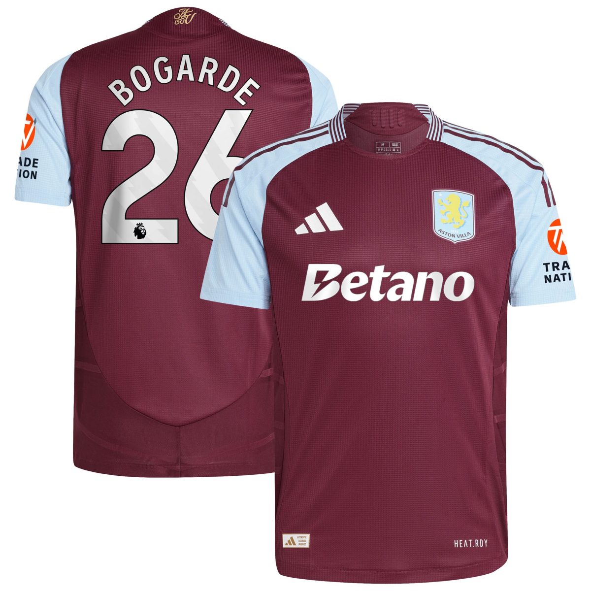 aston villa adidas home authentic shirt 2024-25 with bogarde 26 printing Collection | Aston Villa Shirts and Official Gear