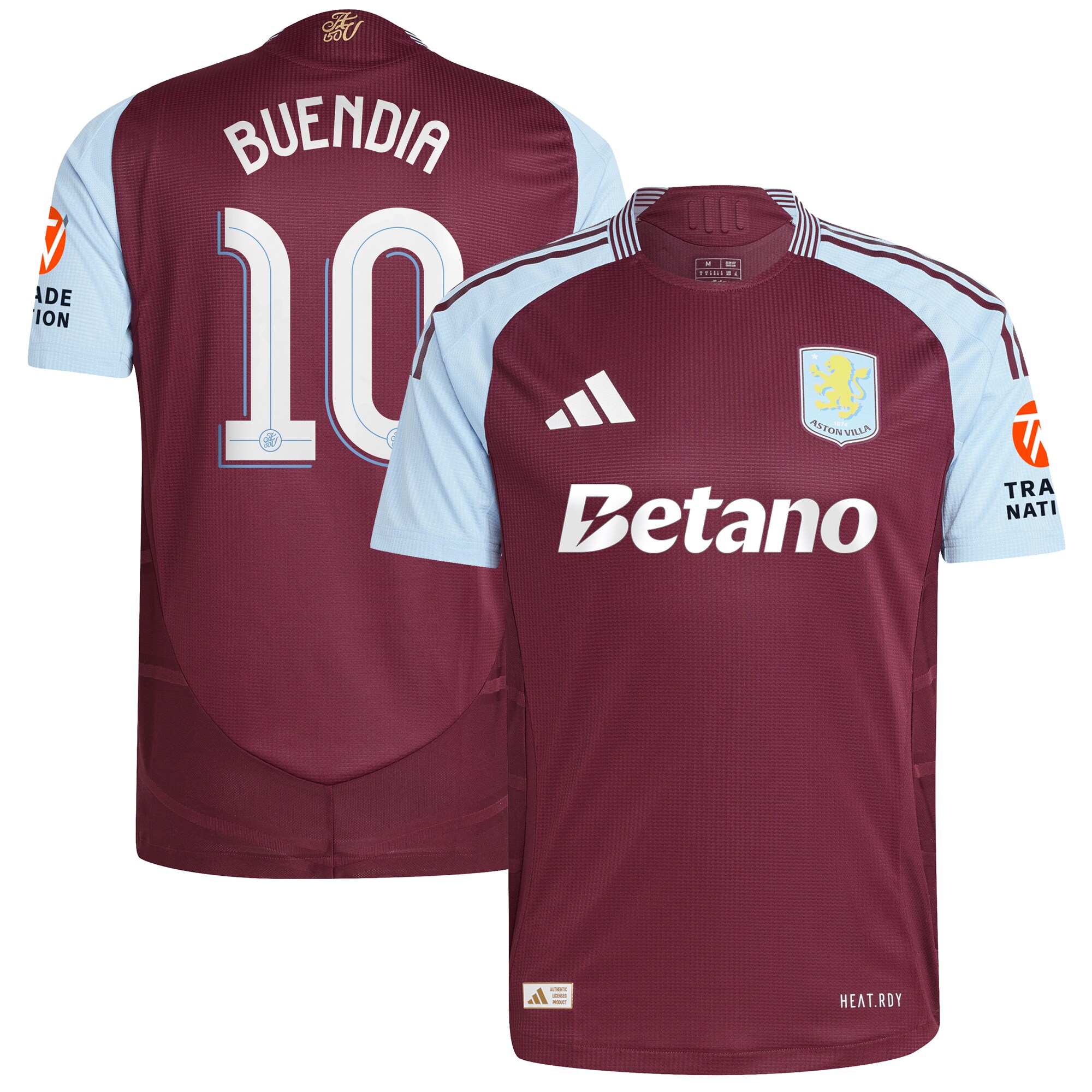 aston villa adidas home authentic shirt 2024-25 with buendia 10 cup printing Collection | Aston Villa Shirts and Official Gear