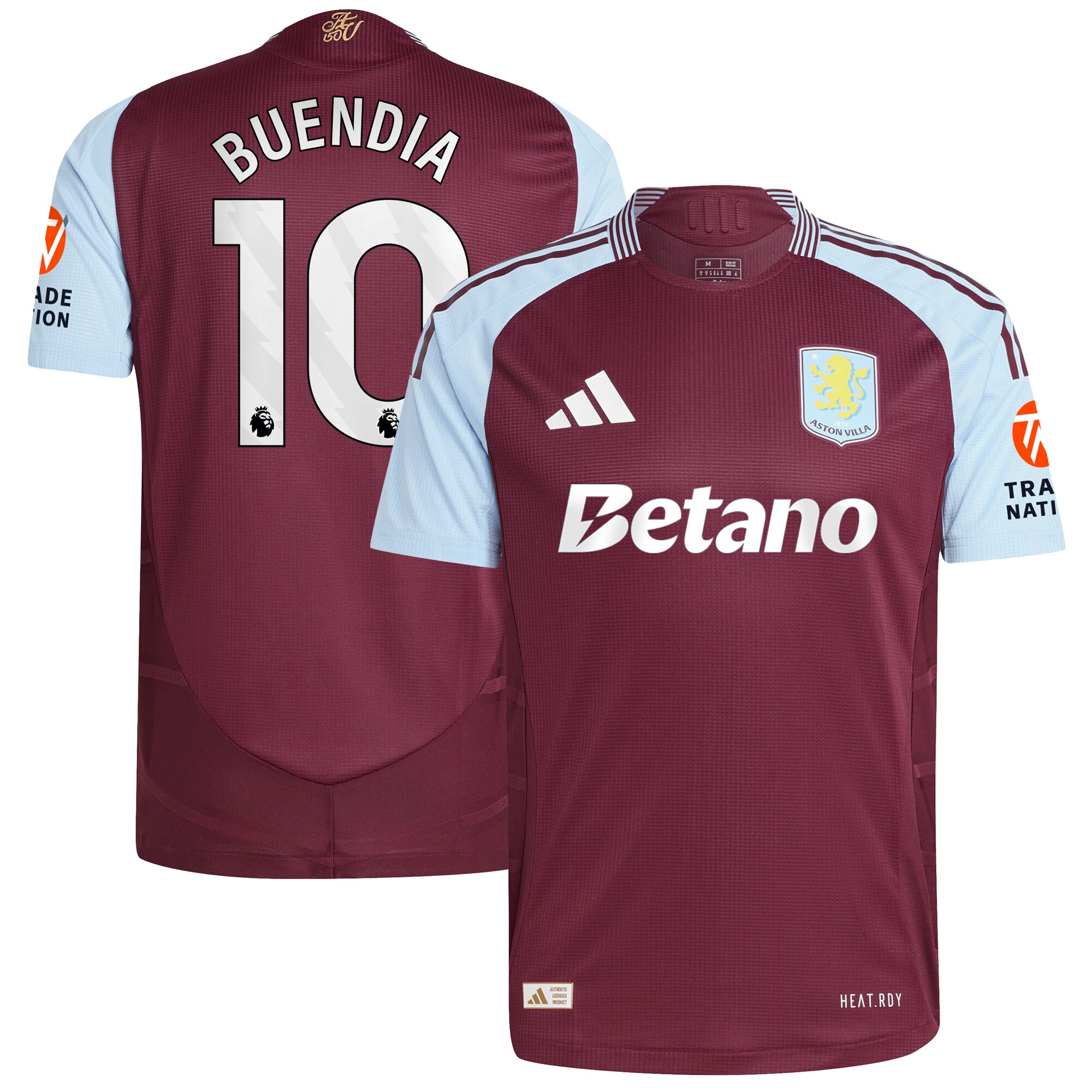 aston villa adidas home authentic shirt 2024-25 with buendia 10 printing Collection | Aston Villa Shirts and Official Gear