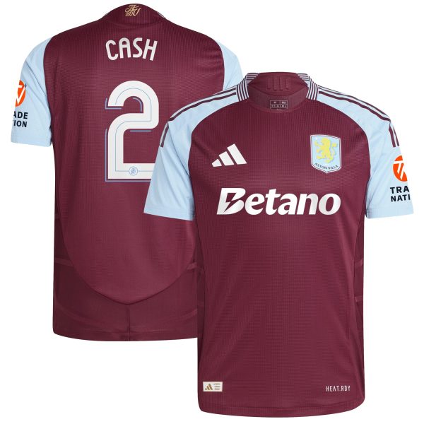 aston villa adidas home authentic shirt 2024-25 with cash 2 cup printing Collection | Aston Villa Shirts and Official Gear