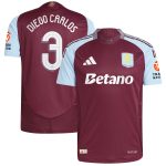 aston villa adidas home authentic shirt 2024-25 with diego carlos 3 cup printing Collection | Aston Villa Shirts and Official Gear