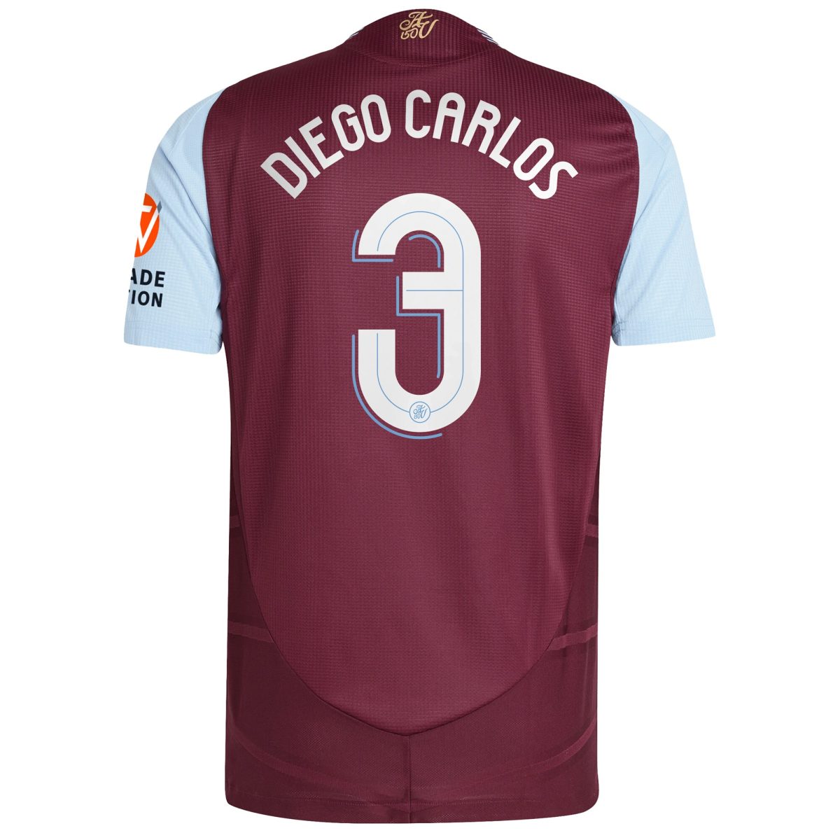 aston villa adidas home authentic shirt 2024-25 with diego carlos 3 cup printing Collection | Aston Villa Shirts and Official Gear