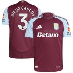 aston villa adidas home authentic shirt 2024-25 with diego carlos 3 printing Collection | Aston Villa Shirts and Official Gear