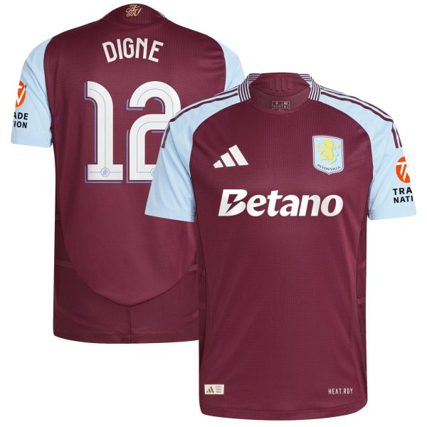 aston villa adidas home authentic shirt 2024-25 with digne 12 cup printing Collection | Aston Villa Shirts and Official Gear