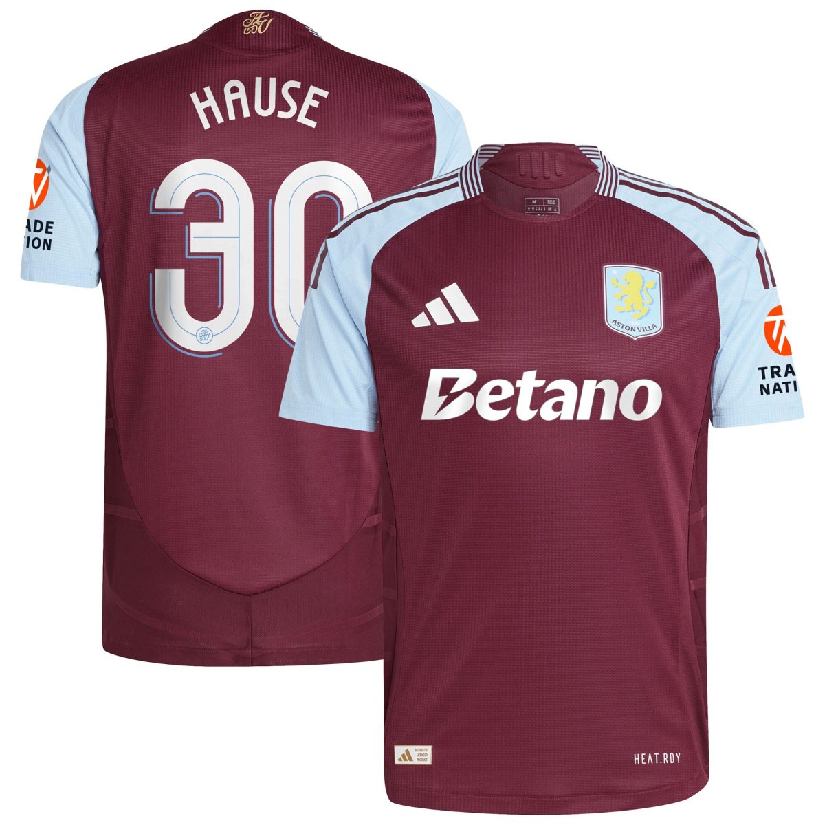aston villa adidas home authentic shirt 2024-25 with hause 30 cup printing Collection | Aston Villa Shirts and Official Gear