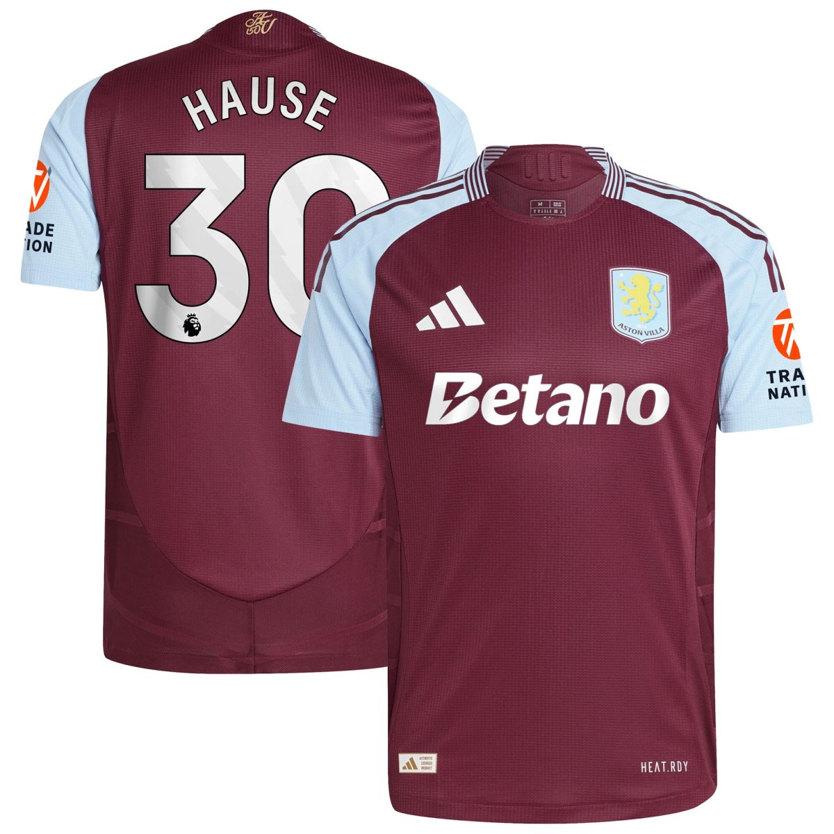 aston villa adidas home authentic shirt 2024-25 with hause 30 printing Collection | Aston Villa Shirts and Official Gear