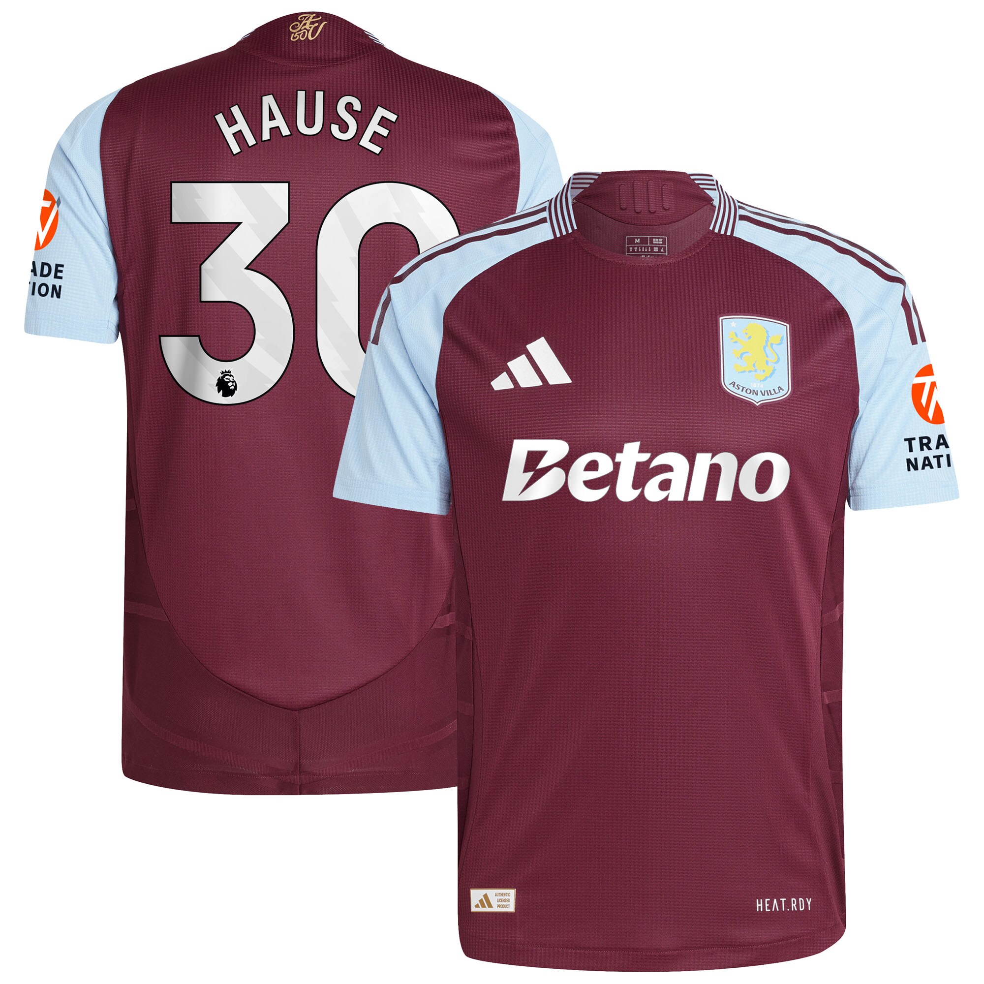 aston villa adidas home authentic shirt 2024-25 with hause 30 printing Collection | Aston Villa Shirts and Official Gear