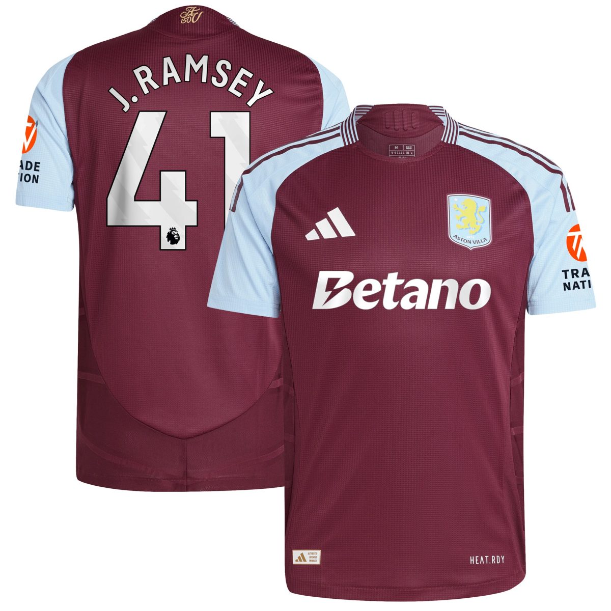 aston villa adidas home authentic shirt 2024-25 with j. ramsey 41 printing Collection | Aston Villa Shirts and Official Gear