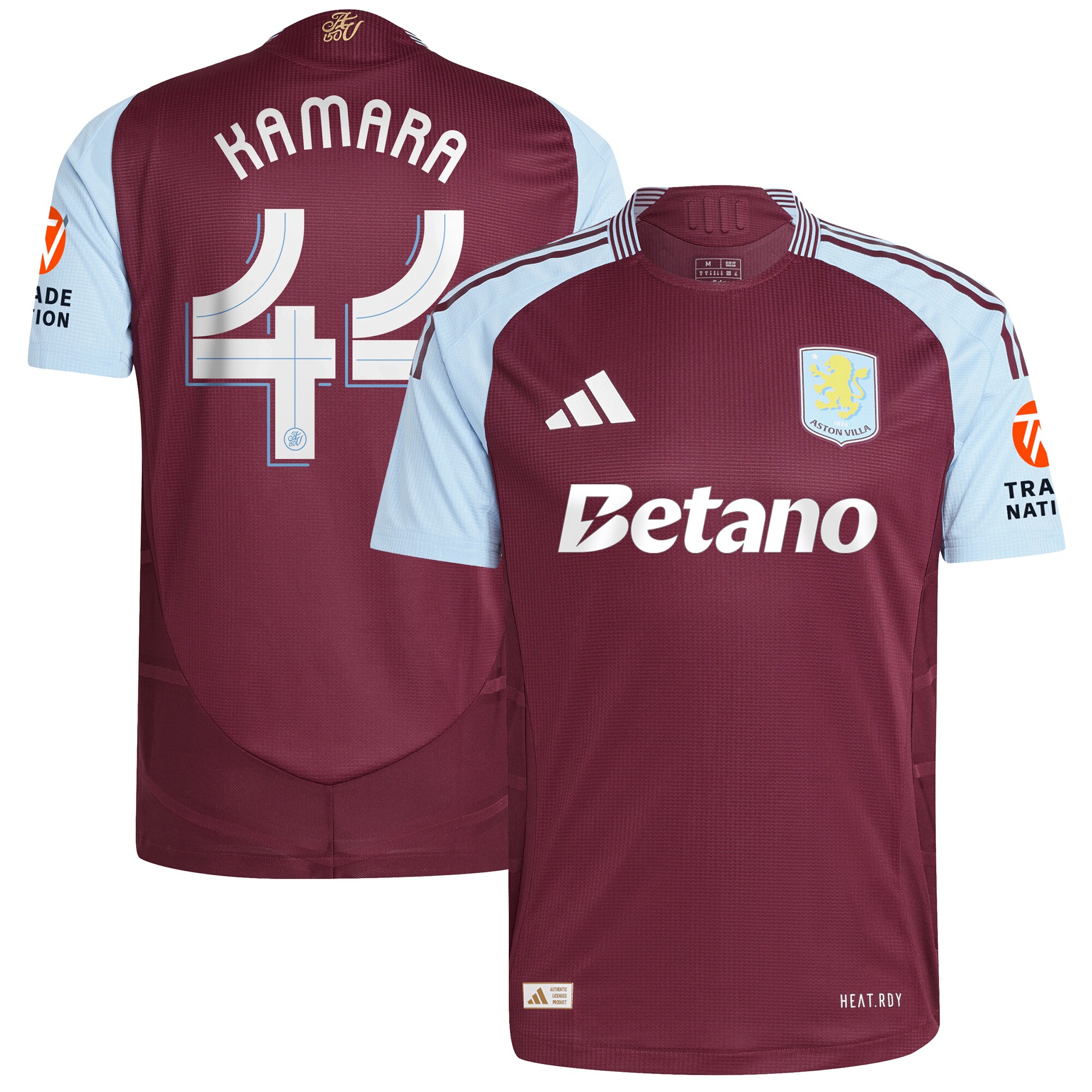 aston villa adidas home authentic shirt 2024-25 with kamara 44 cup printing Collection | Aston Villa Shirts and Official Gear