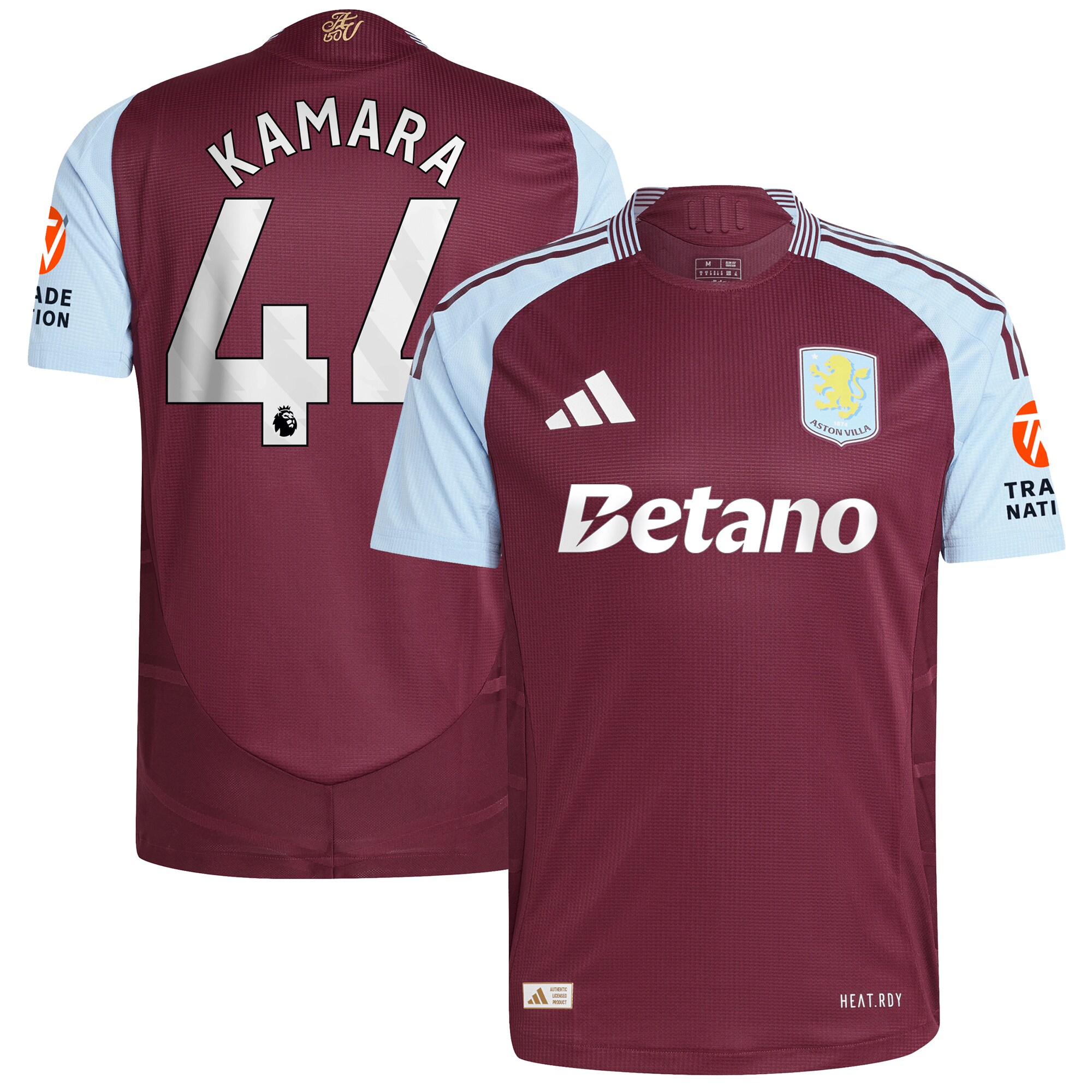 aston villa adidas home authentic shirt 2024-25 with kamara 44 printing Collection | Aston Villa Shirts and Official Gear