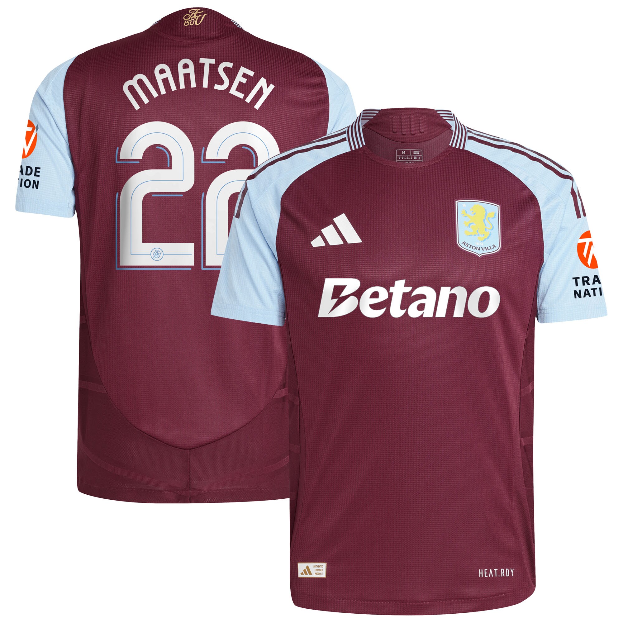 aston villa adidas home authentic shirt 2024-25 with maatsen 22 cup printing Collection | Aston Villa Shirts and Official Gear