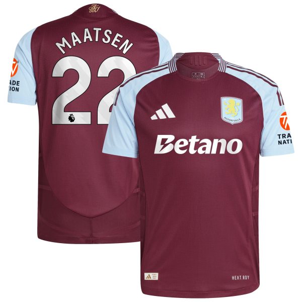 aston villa adidas home authentic shirt 2024-25 with maatsen 22 printing Collection | Aston Villa Shirts and Official Gear