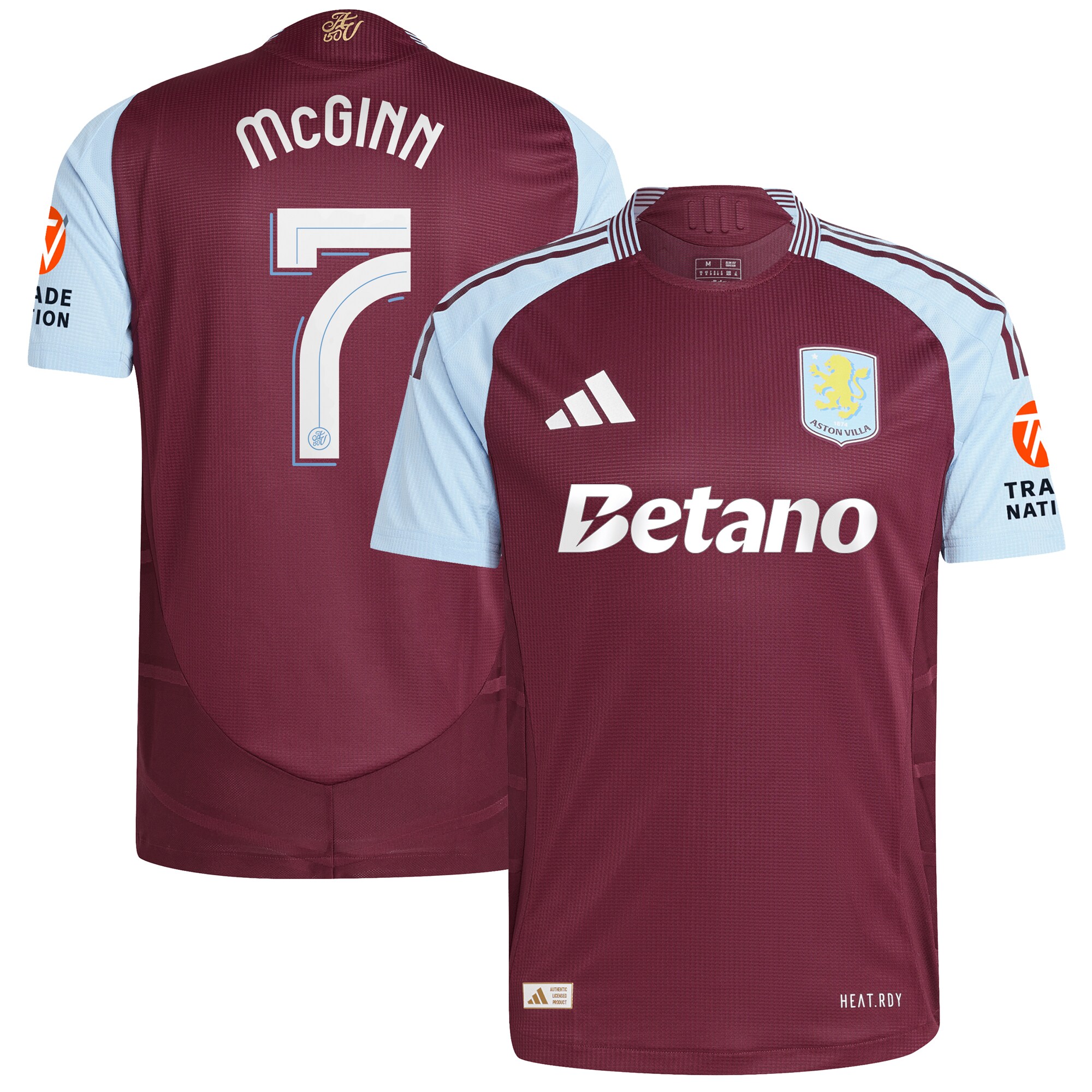 aston villa adidas home authentic shirt 2024-25 with mcginn 7 cup printing Collection | Aston Villa Shirts and Official Gear