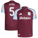 aston villa adidas home authentic shirt 2024-25 with mings 5 cup printing Collection | Aston Villa Shirts and Official Gear