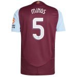 aston villa adidas home authentic shirt 2024-25 with mings 5 cup printing Collection | Aston Villa Shirts and Official Gear