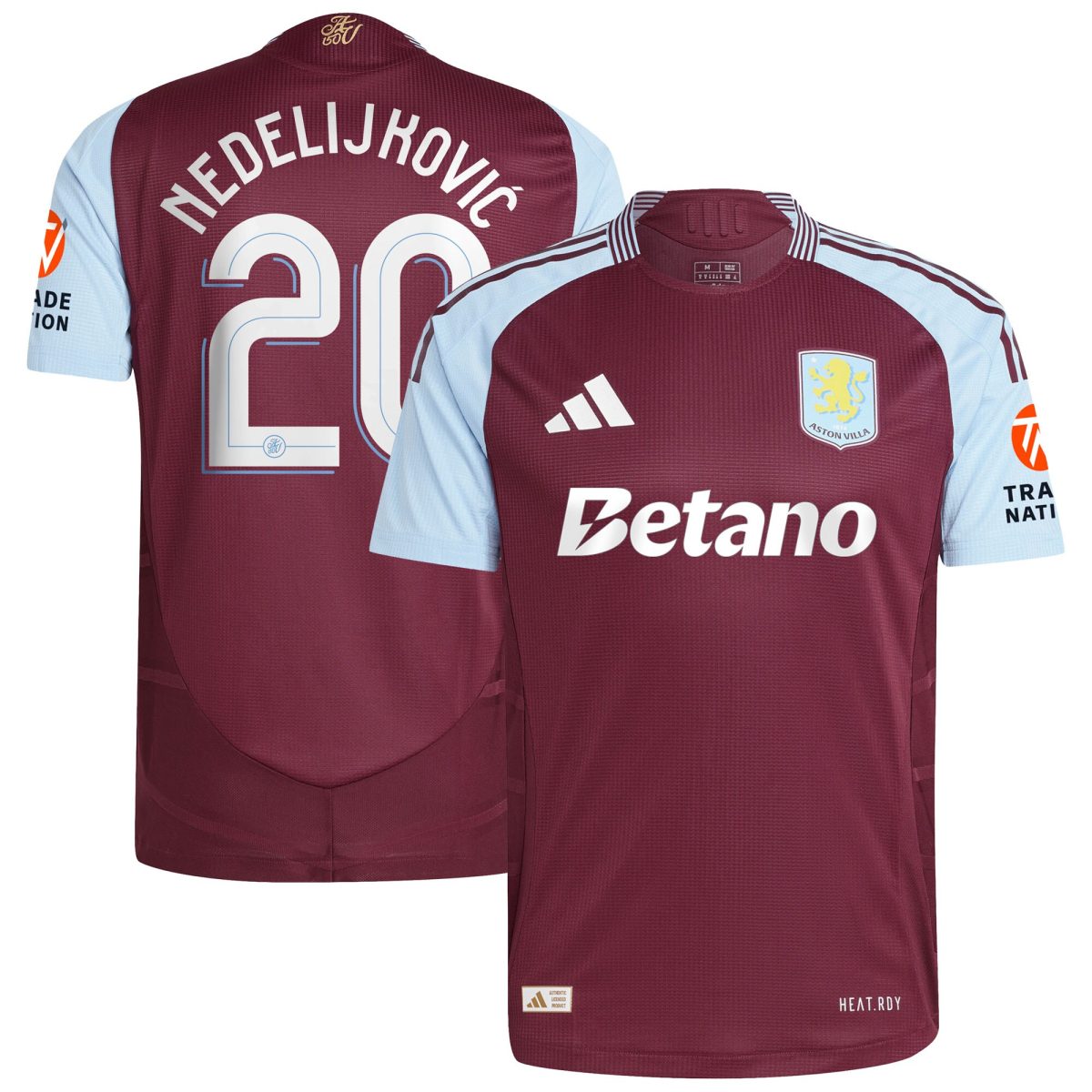 aston villa adidas home authentic shirt 2024-25 with nedeljković 20 cup printing Collection | Aston Villa Shirts and Official Gear