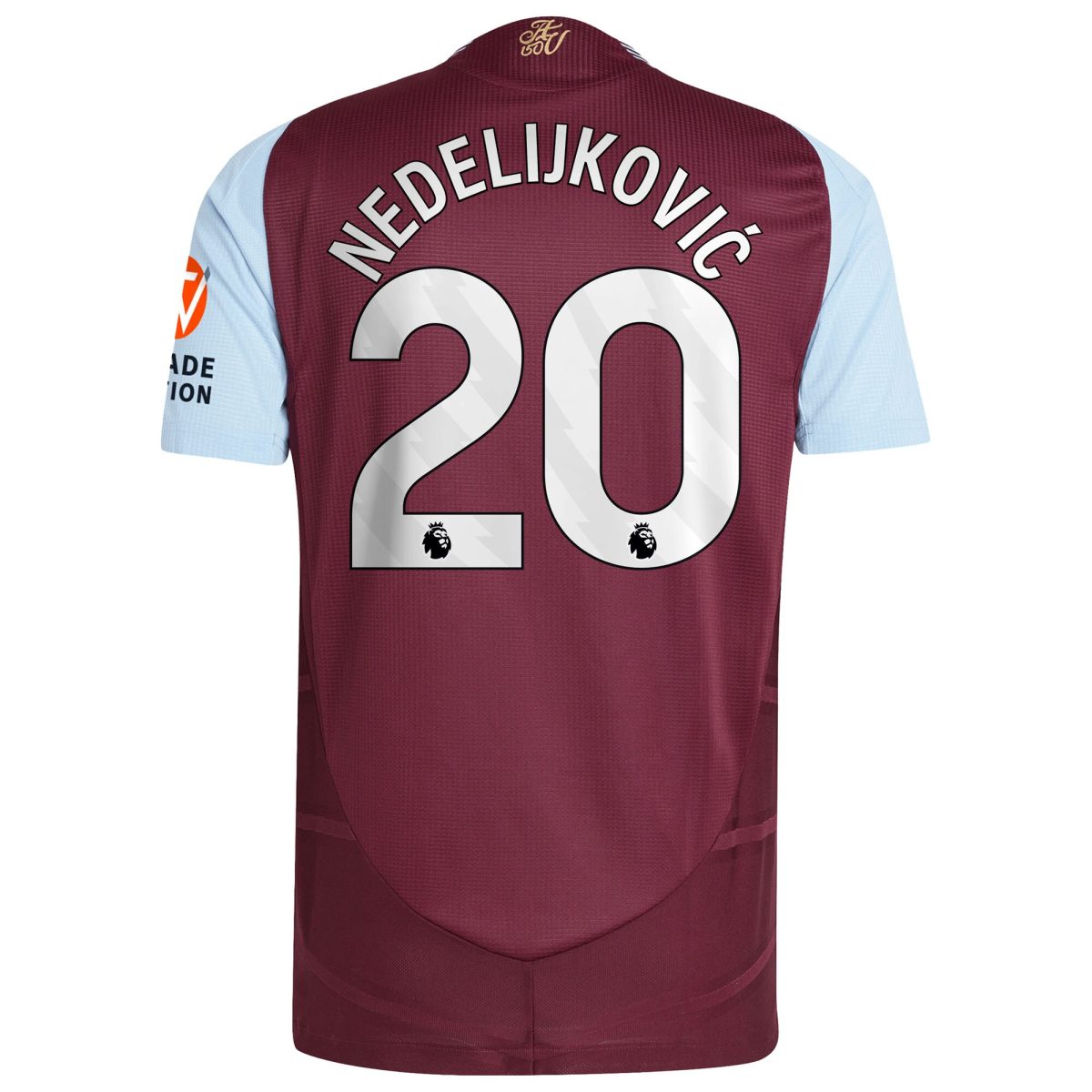 aston villa adidas home authentic shirt 2024-25 with nedeljković 20 printing Collection | Aston Villa Shirts and Official Gear