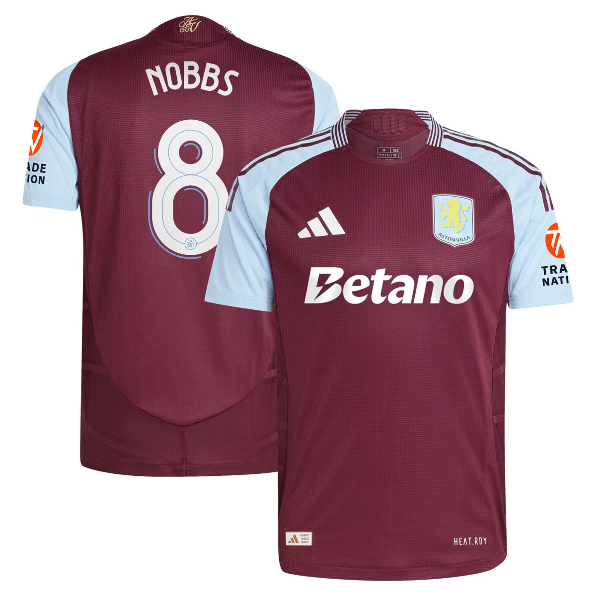aston villa adidas home authentic shirt 2024-25 with nobbs 8 cup printing Collection | Aston Villa Shirts and Official Gear