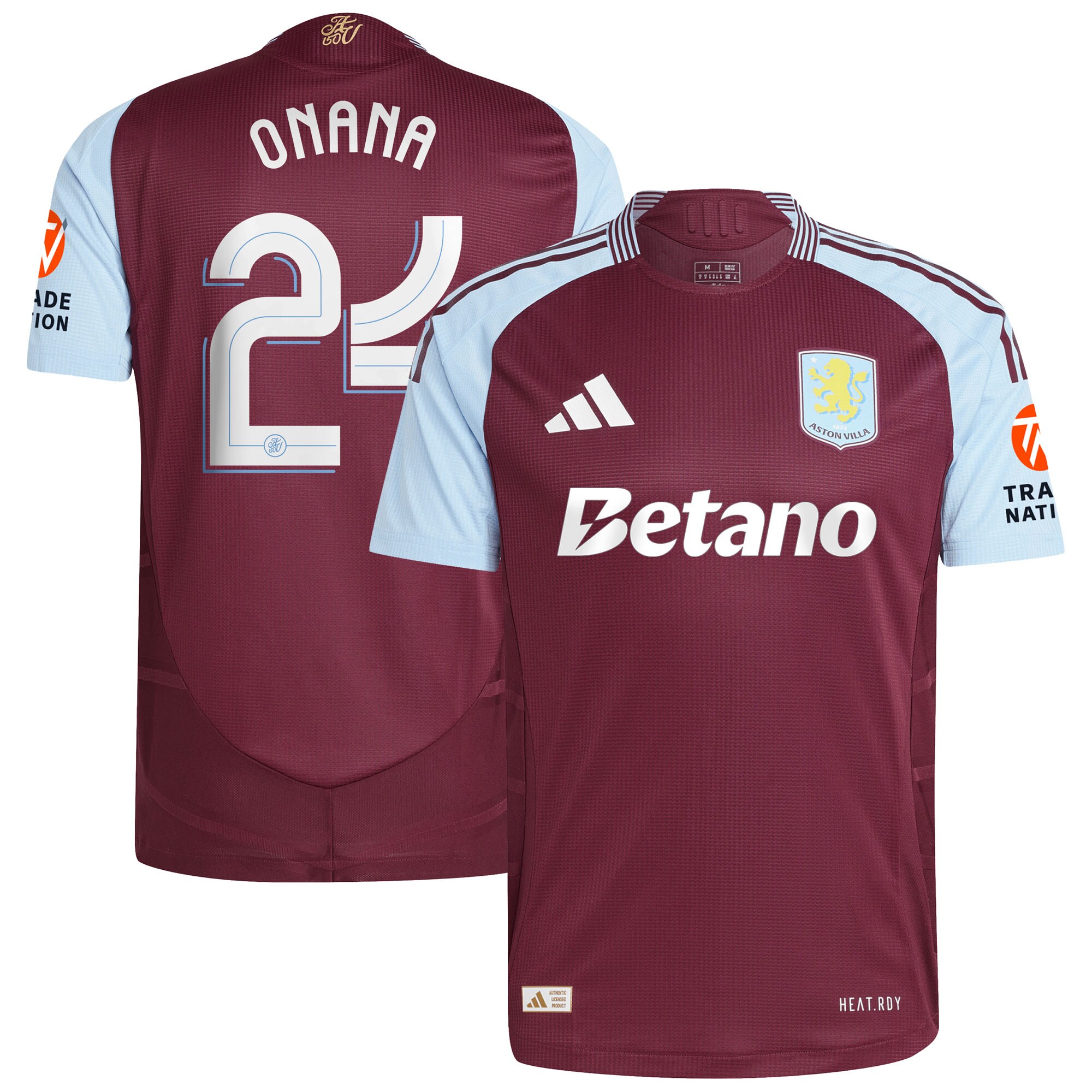 aston villa adidas home authentic shirt 2024-25 with onana 24 cup printing Collection | Aston Villa Shirts and Official Gear