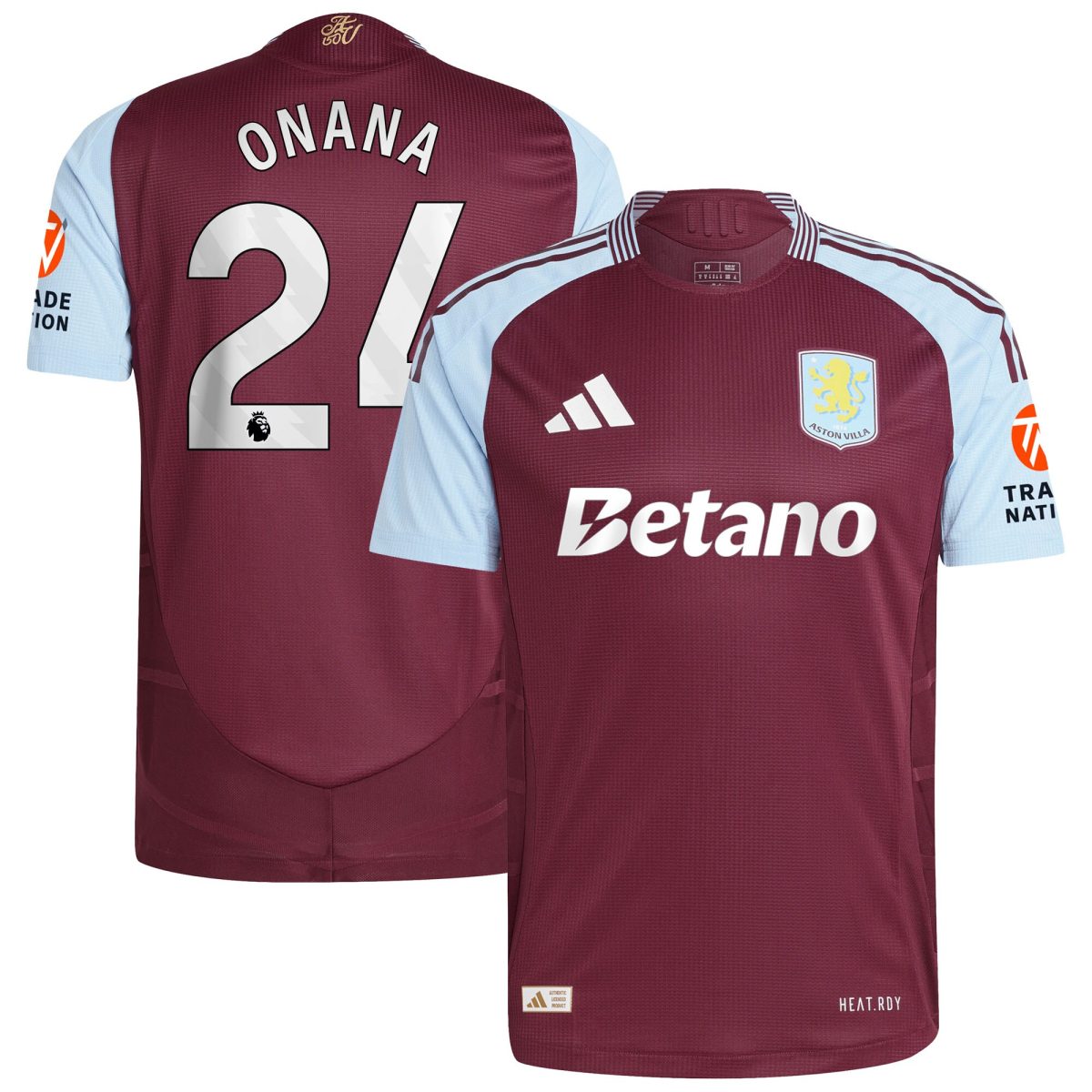 aston villa adidas home authentic shirt 2024-25 with onana 24 printing Collection | Aston Villa Shirts and Official Gear
