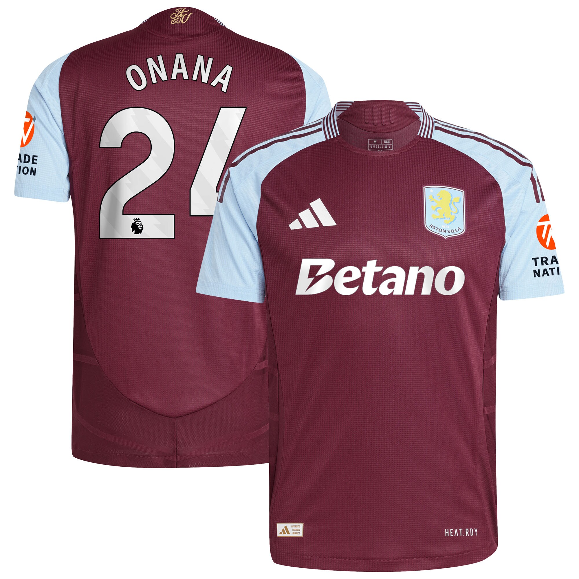 aston villa adidas home authentic shirt 2024-25 with onana 24 printing Collection | Aston Villa Shirts and Official Gear