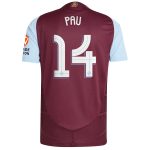 aston villa adidas home authentic shirt 2024-25 with pau 14 cup printing Collection | Aston Villa Shirts and Official Gear