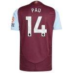 aston villa adidas home authentic shirt 2024-25 with pau 14 printing Collection | Aston Villa Shirts and Official Gear