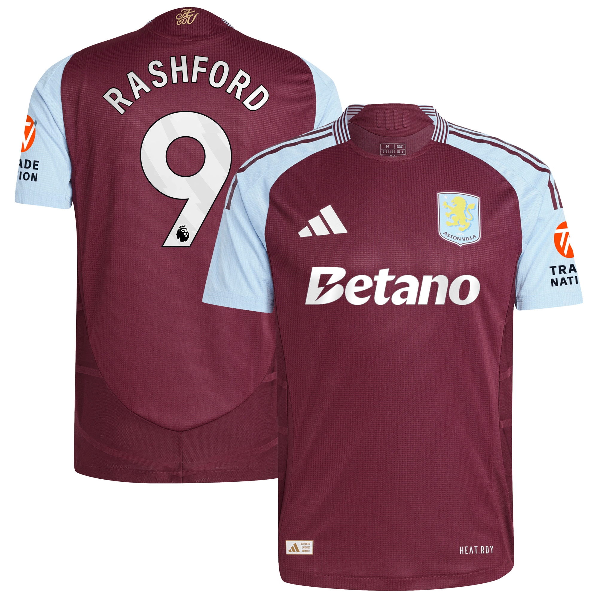 aston villa adidas home authentic shirt 2024-25 with rashford 9 printing Collection | Aston Villa Shirts and Official Gear