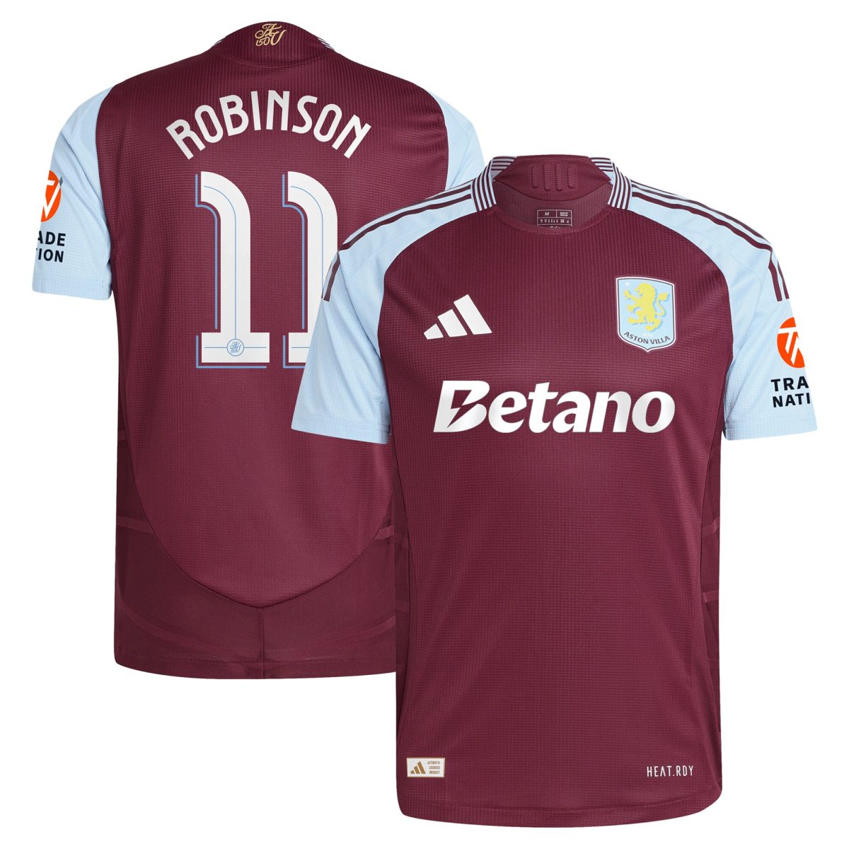 aston villa adidas home authentic shirt 2024-25 with robinson 11 cup printing Collection | Aston Villa Shirts and Official Gear