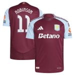 aston villa adidas home authentic shirt 2024-25 with robinson 11 cup printing Collection | Aston Villa Shirts and Official Gear