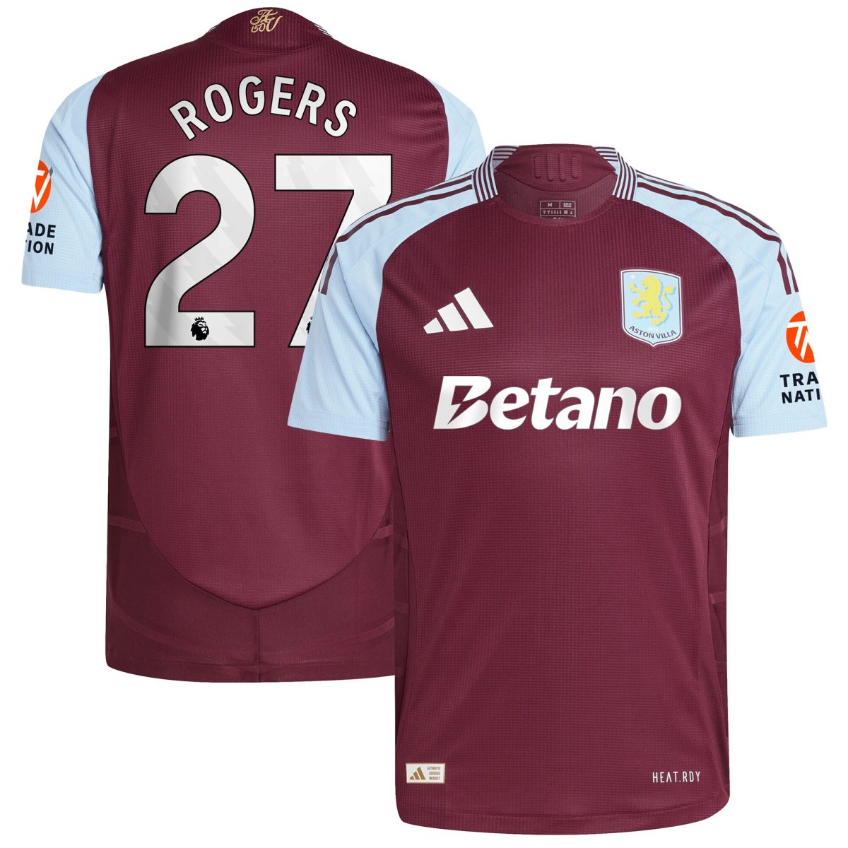 aston villa adidas home authentic shirt 2024-25 with rogers 27 printing Collection | Aston Villa Shirts and Official Gear