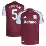 aston villa adidas home authentic shirt 2024-25 with staniforth 5 cup printing Collection | Aston Villa Shirts and Official Gear