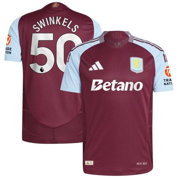 aston villa adidas home authentic shirt 2024-25 with swinkels 50 printing Collection | Aston Villa Shirts and Official Gear