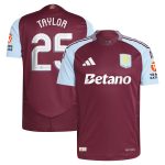 aston villa adidas home authentic shirt 2024-25 with taylor 25 cup printing Collection | Aston Villa Shirts and Official Gear