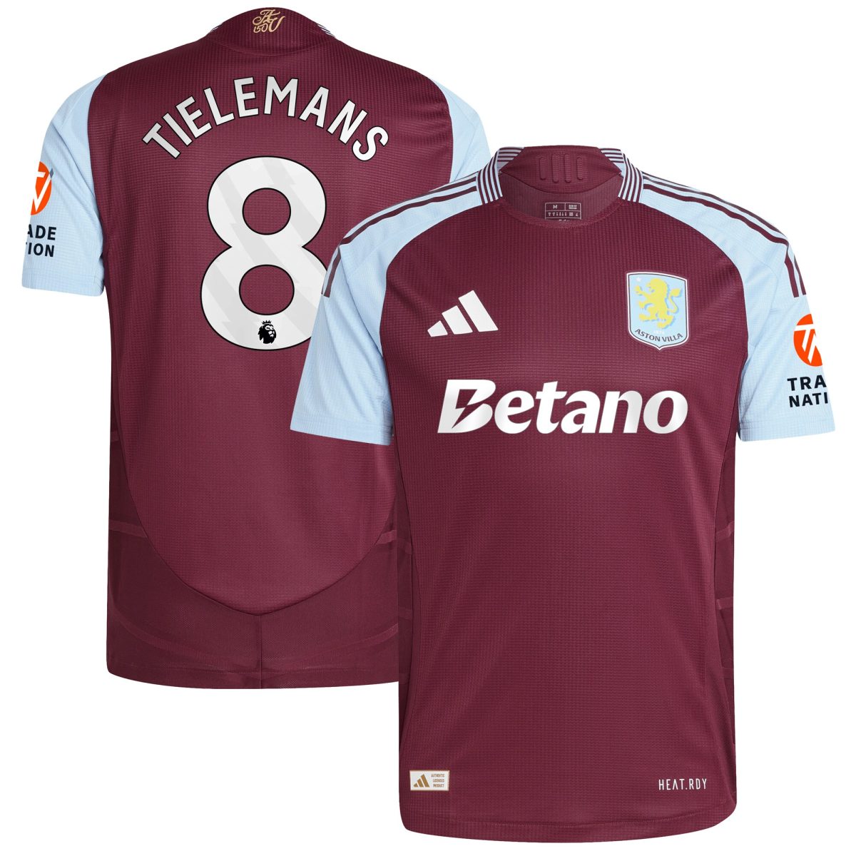 aston villa adidas home authentic shirt 2024-25 with tielemans 8 printing Collection | Aston Villa Shirts and Official Gear