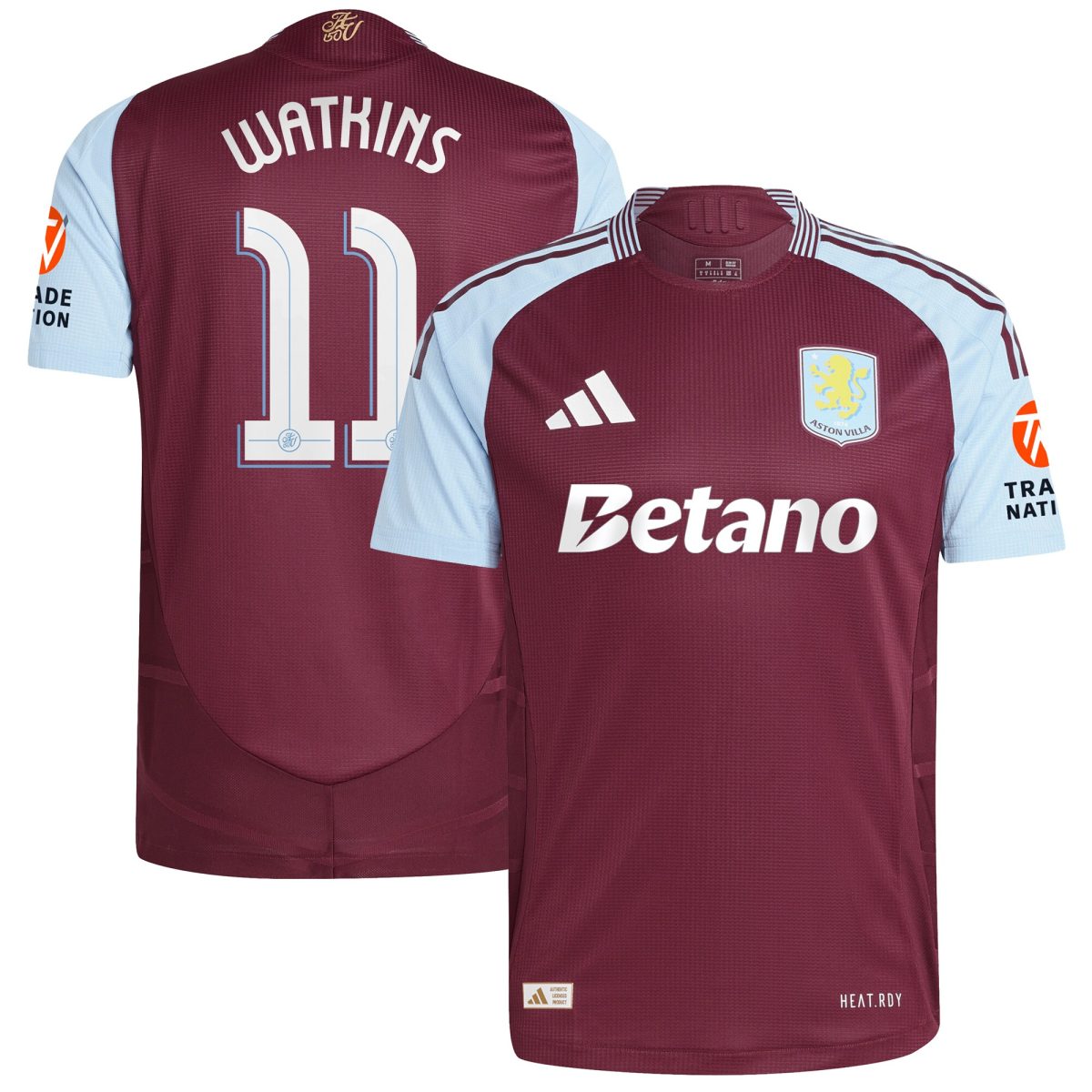aston villa adidas home authentic shirt 2024-25 with watkins 11 cup printing Collection | Aston Villa Shirts and Official Gear