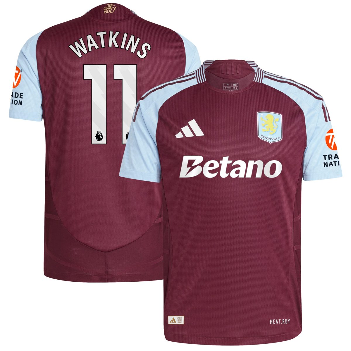 aston villa adidas home authentic shirt 2024-25 with watkins 11 printing Collection | Aston Villa Shirts and Official Gear