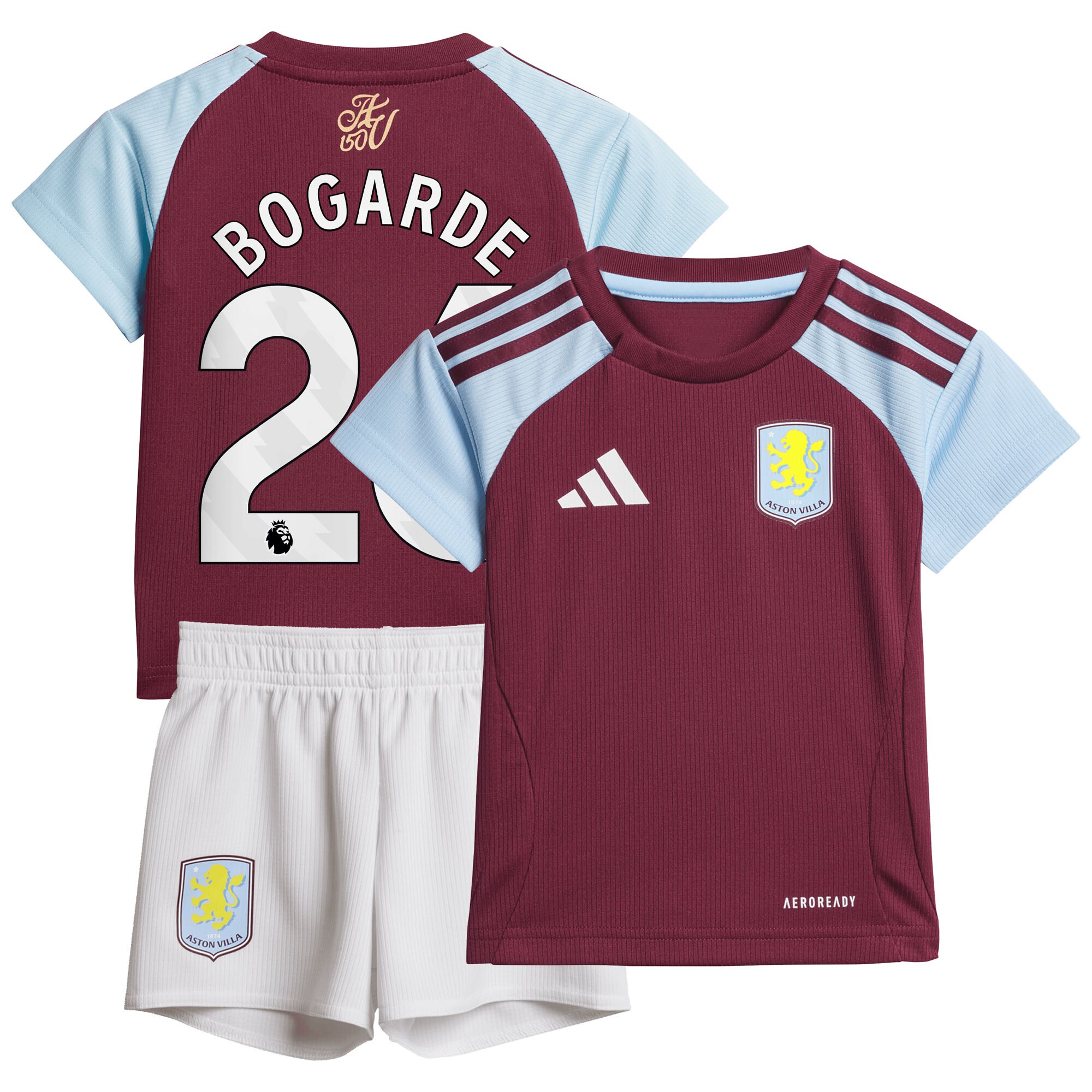 aston villa adidas home baby kit 2024-25 with bogarde 26 printing Collection | Aston Villa Shirts and Official Gear