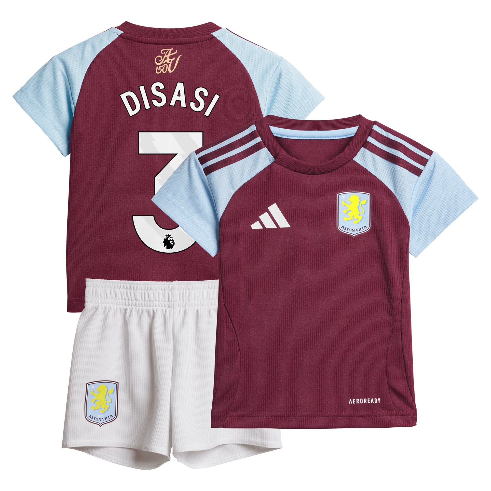 aston villa adidas home baby kit 2024-25 with disasi 3 printing Collection | Aston Villa Shirts and Official Gear