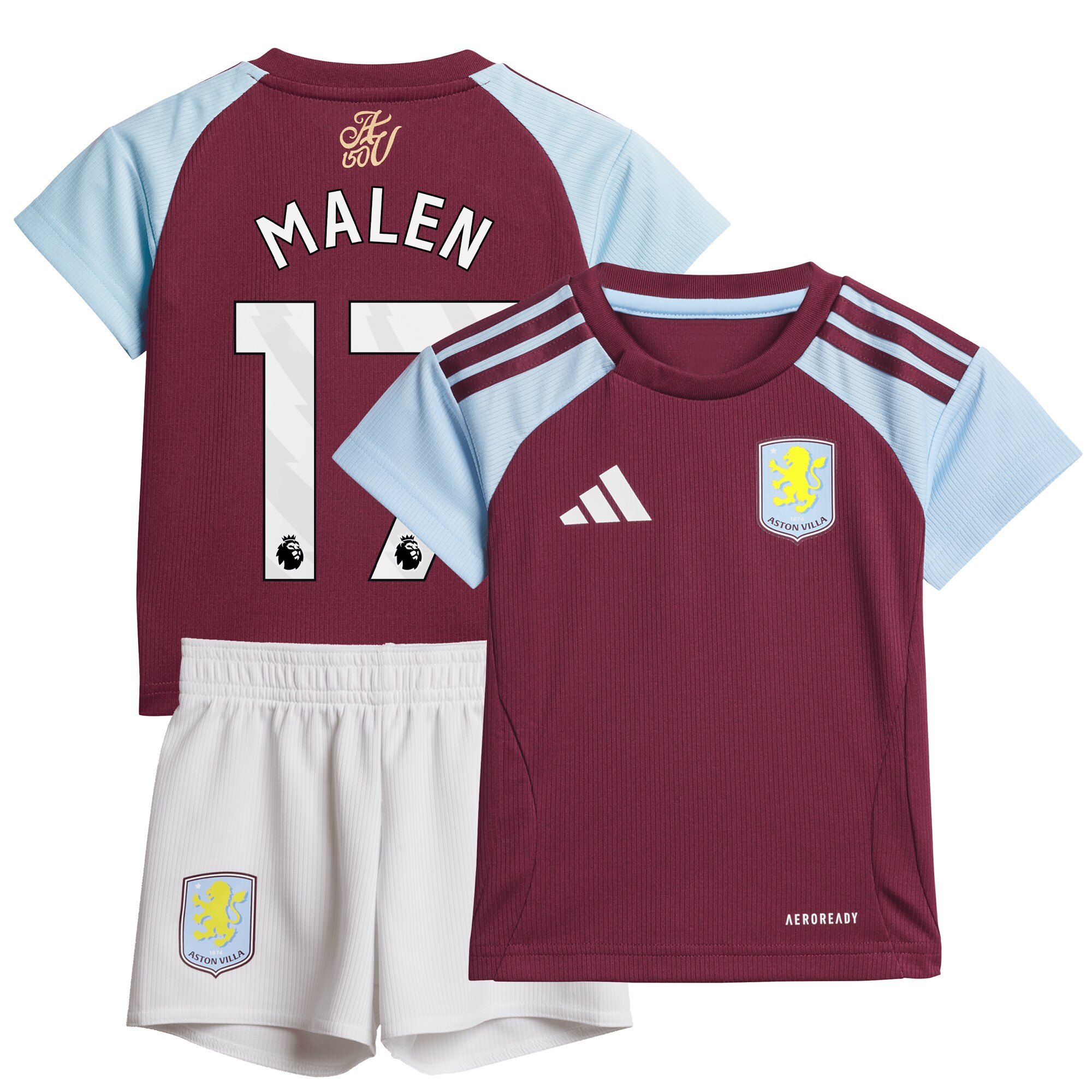 aston villa adidas home baby kit 2024-25 with malen 17 printing Collection | Aston Villa Shirts and Official Gear