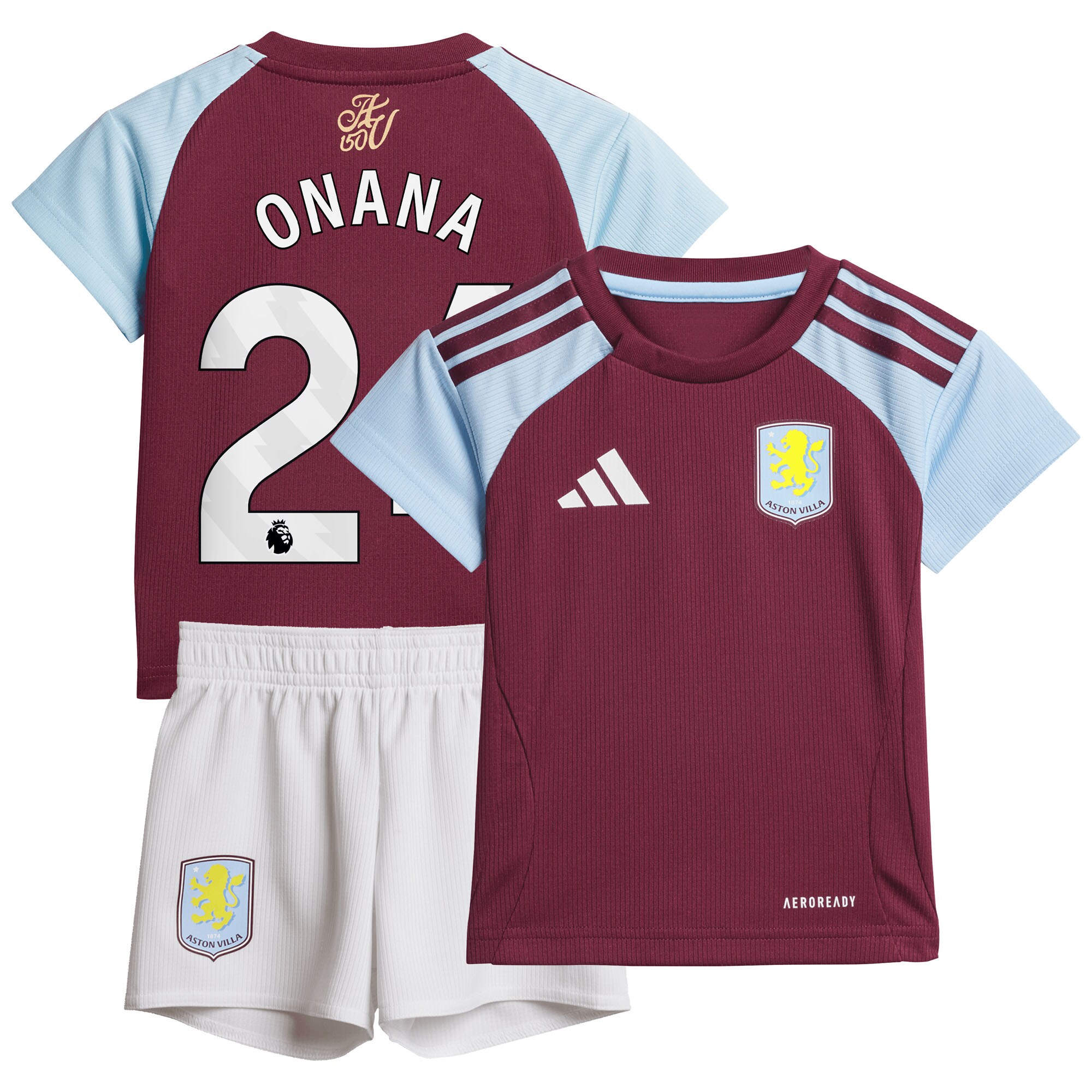 aston villa adidas home baby kit 2024-25 with onana 24 printing Collection | Aston Villa Shirts and Official Gear