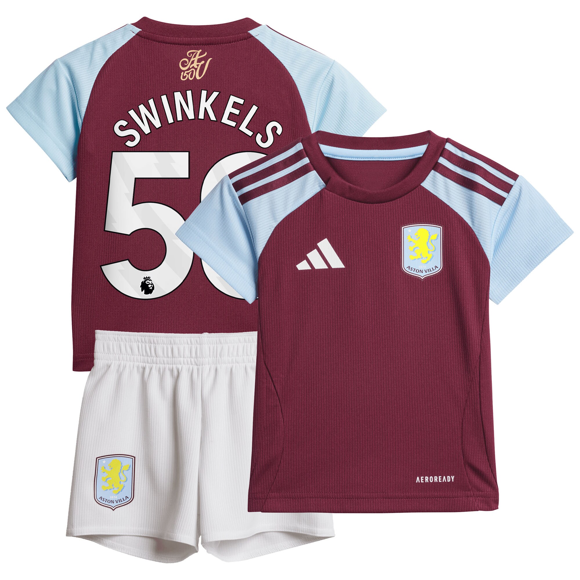 aston villa adidas home baby kit 2024-25 with swinkels 50 printing Collection | Aston Villa Shirts and Official Gear